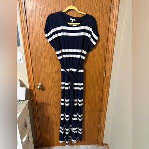 Maurice's NWOT Navy and White Striped Maxi Dress. Size XL